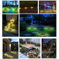 Wason Nieuwe versie opgewaardeerd 17Led Ultra Bright Solar Yard Deck Trap Licht Garden Decoratief Solar Ground Disk Spike Light